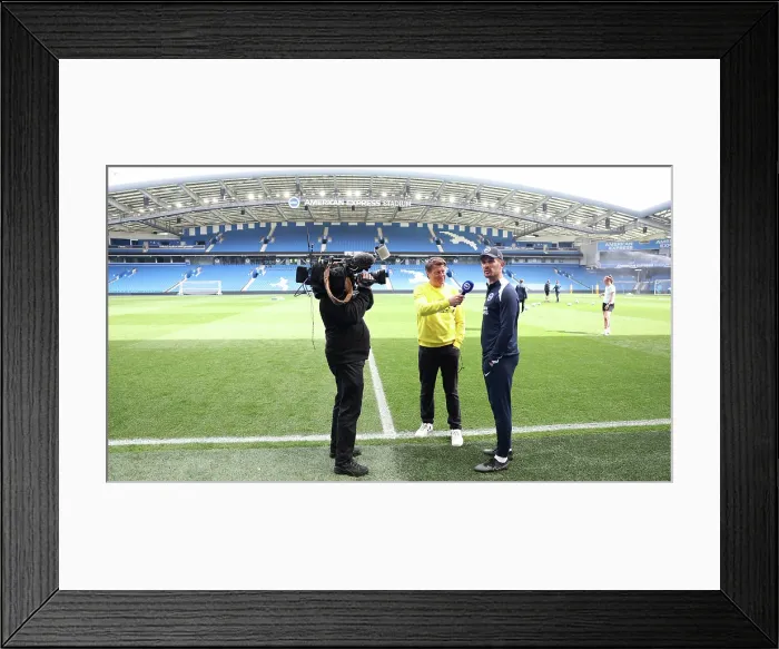 Framed Print : Open training session American Express Stadium 15APR25 Framed Print : Open training session American Express Stadium 15APR25