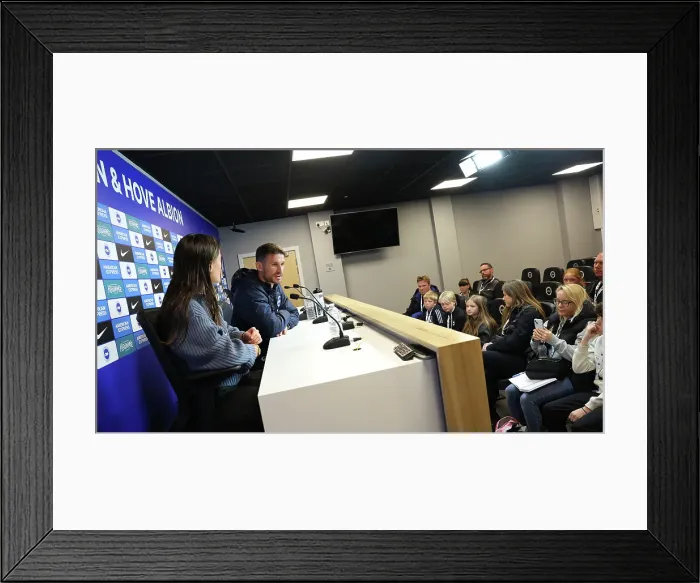 Framed Print : Open training session American Express Stadium 15APR25 Framed Print : Open training session American Express Stadium 15APR25