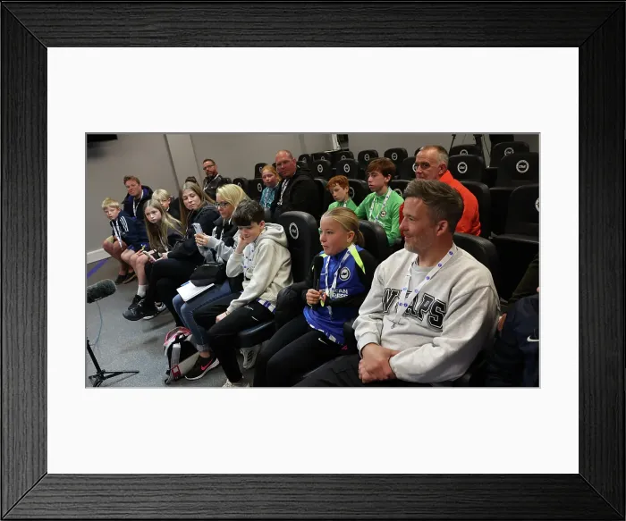 Framed Print : Open training session American Express Stadium 15APR25 Framed Print : Open training session American Express Stadium 15APR25