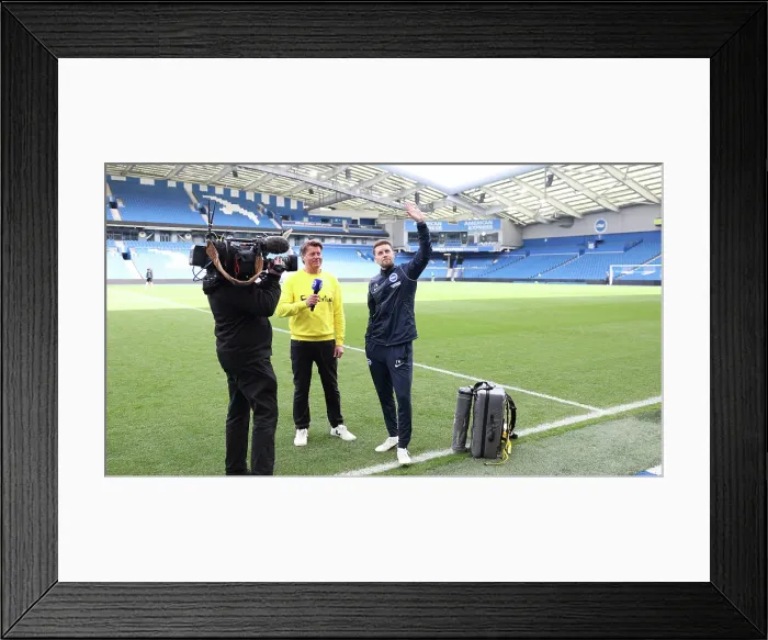 Framed Print : Open training session American Express Stadium 15APR25 Framed Print : Open training session American Express Stadium 15APR25