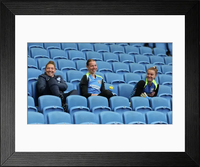 Framed Print : Open training session American Express Stadium 15APR25 Framed Print : Open training session American Express Stadium 15APR25