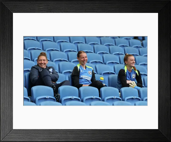 Framed Print : Open training session American Express Stadium 15APR25 Framed Print : Open training session American Express Stadium 15APR25