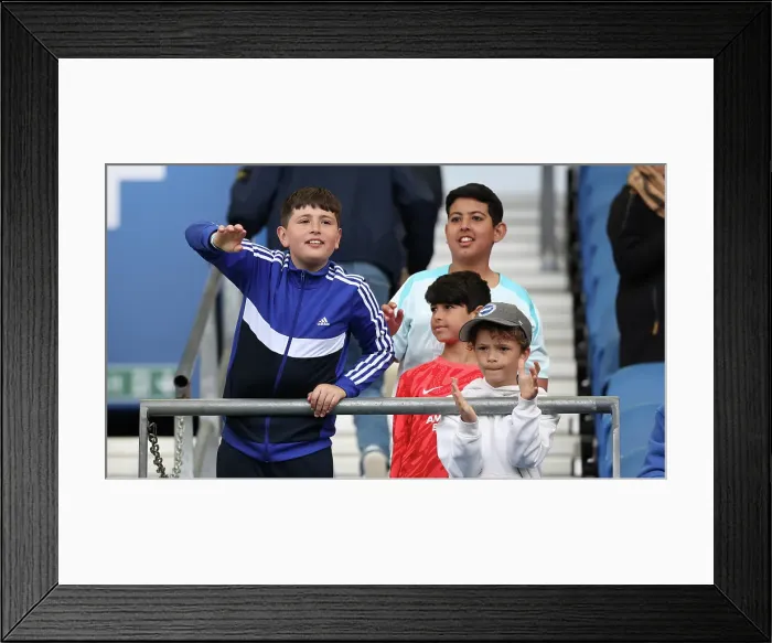 Framed Print : Open training session American Express Stadium 15APR25 Framed Print : Open training session American Express Stadium 15APR25