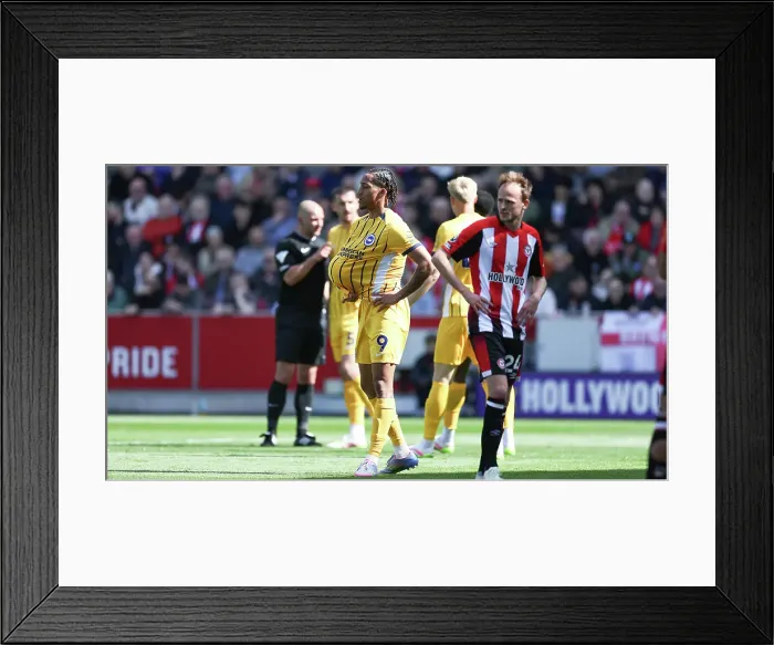 Framed Print : Brentford v Brighton and Hove Albion Premier League 19APR25 Framed Print : Brentford v Brighton and Hove Albion Premier League 19APR25