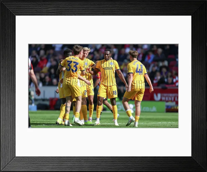 Framed Print : Brentford v Brighton and Hove Albion Premier League 19APR25 Framed Print : Brentford v Brighton and Hove Albion Premier League 19APR25