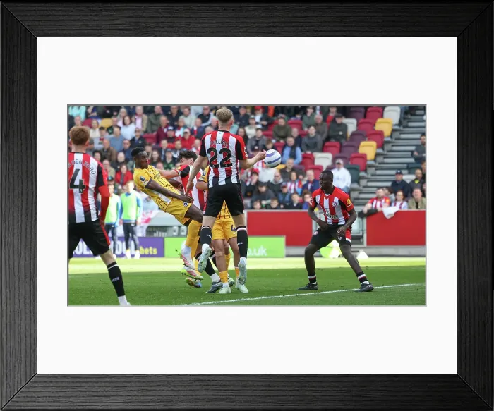 Framed Print : Brentford v Brighton and Hove Albion Premier League 19APR25 Framed Print : Brentford v Brighton and Hove Albion Premier League 19APR25