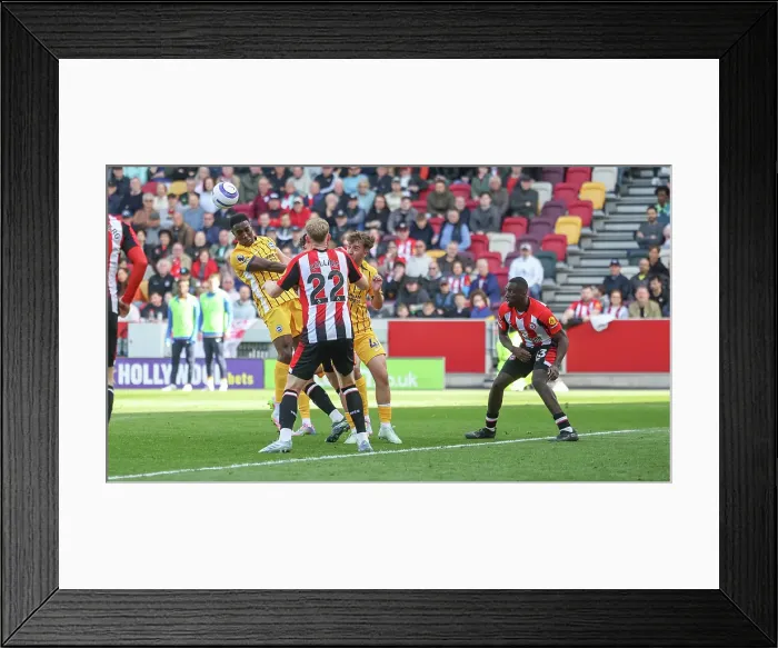 Framed Print : Brentford v Brighton and Hove Albion Premier League 19APR25 Framed Print : Brentford v Brighton and Hove Albion Premier League 19APR25