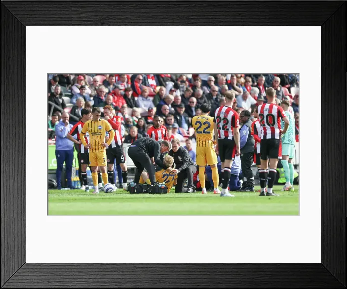 Framed Print : Brentford v Brighton and Hove Albion Premier League 19APR25 Framed Print : Brentford v Brighton and Hove Albion Premier League 19APR25