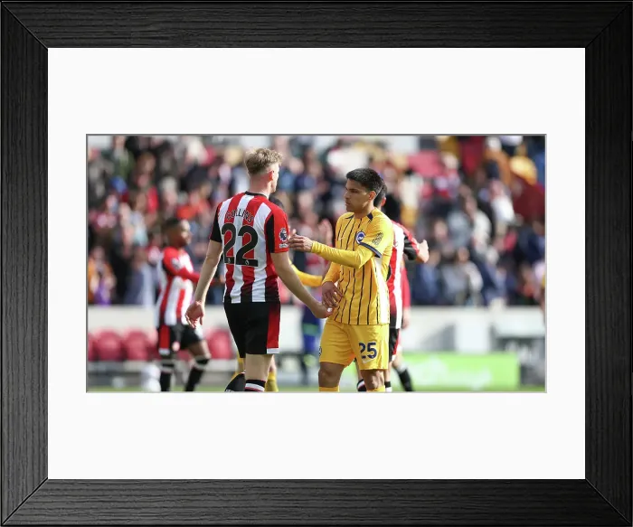 Framed Print : Brentford v Brighton and Hove Albion Premier League 19APR25 Framed Print : Brentford v Brighton and Hove Albion Premier League 19APR25