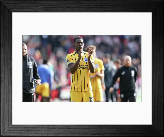 Framed Print : Brentford v Brighton and Hove Albion Premier League 19APR25 Framed Print : Brentford v Brighton and Hove Albion Premier League 19APR25