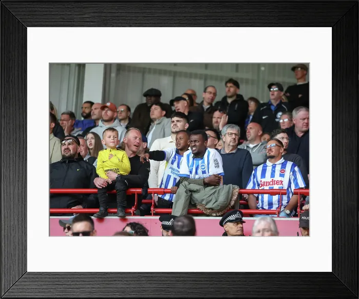 Framed Print : Brentford v Brighton and Hove Albion Premier League 19APR25