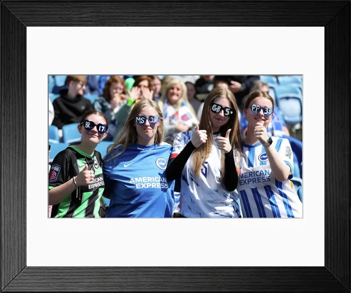 Framed Print : Brighton and Hove Albion Women v Liverpool Women Women's Super League 19APR25