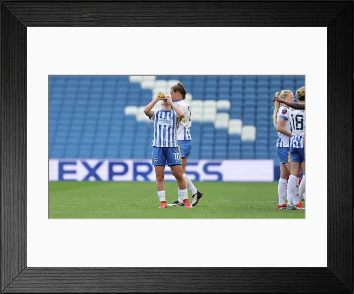 Framed Print : Brighton and Hove Albion Women v Liverpool Women Women's Super League 19APR25 Framed Print : Brighton and Hove Albion Women v Liverpool Women Women's Super League 19APR25