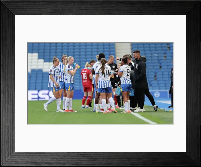 Framed Print : Brighton and Hove Albion Women v Liverpool Women Women's Super League 19APR25 Framed Print : Brighton and Hove Albion Women v Liverpool Women Women's Super League 19APR25
