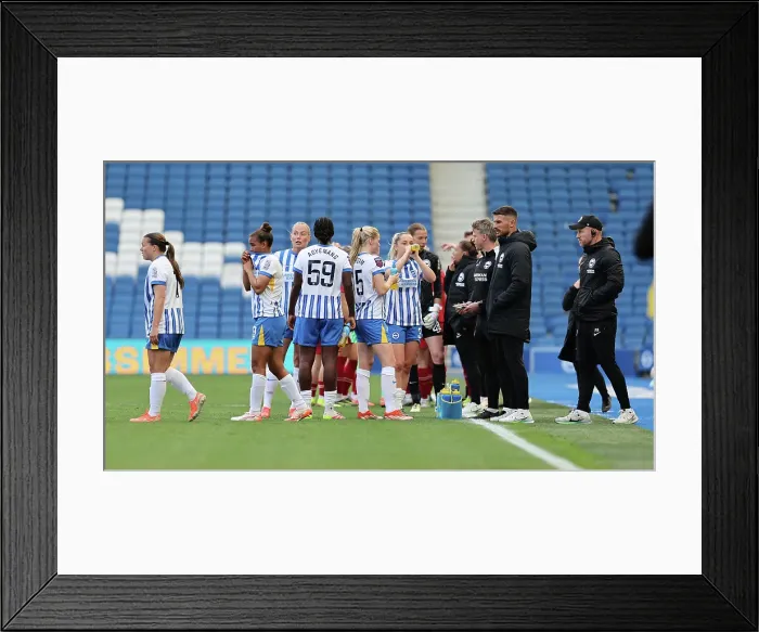 Framed Print : Brighton and Hove Albion Women v Liverpool Women Women's Super League 19APR25 Framed Print : Brighton and Hove Albion Women v Liverpool Women Women's Super League 19APR25