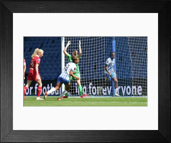 Framed Print : Brighton and Hove Albion Women v Liverpool Women Women's Super League 19APR25 Framed Print : Brighton and Hove Albion Women v Liverpool Women Women's Super League 19APR25