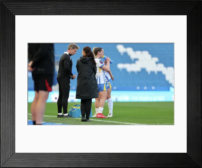 Framed Print : Brighton and Hove Albion Women v Liverpool Women Women's Super League 19APR25 Framed Print : Brighton and Hove Albion Women v Liverpool Women Women's Super League 19APR25
