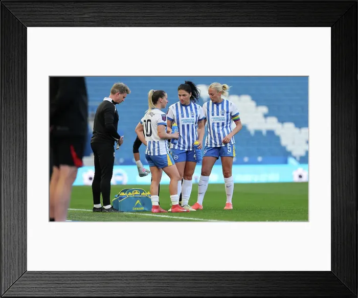 Framed Print : Brighton and Hove Albion Women v Liverpool Women Women's Super League 19APR25 Framed Print : Brighton and Hove Albion Women v Liverpool Women Women's Super League 19APR25