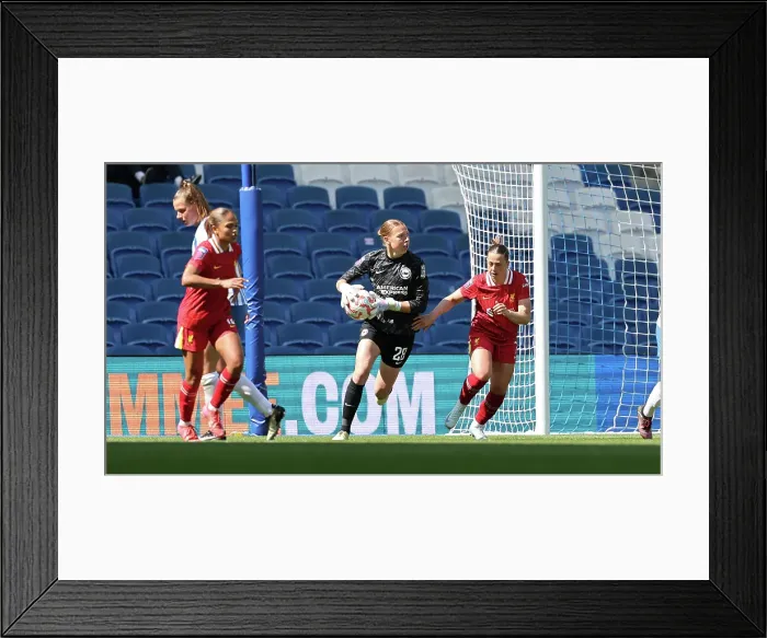 Framed Print : Brighton and Hove Albion Women v Liverpool Women Women's Super League 19APR25 Framed Print : Brighton and Hove Albion Women v Liverpool Women Women's Super League 19APR25