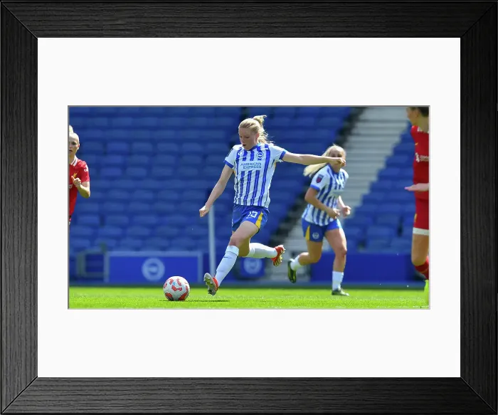 Framed Print : Brighton and Hove Albion Women v Liverpool Women Women's Super League 19APR25 Framed Print : Brighton and Hove Albion Women v Liverpool Women Women's Super League 19APR25