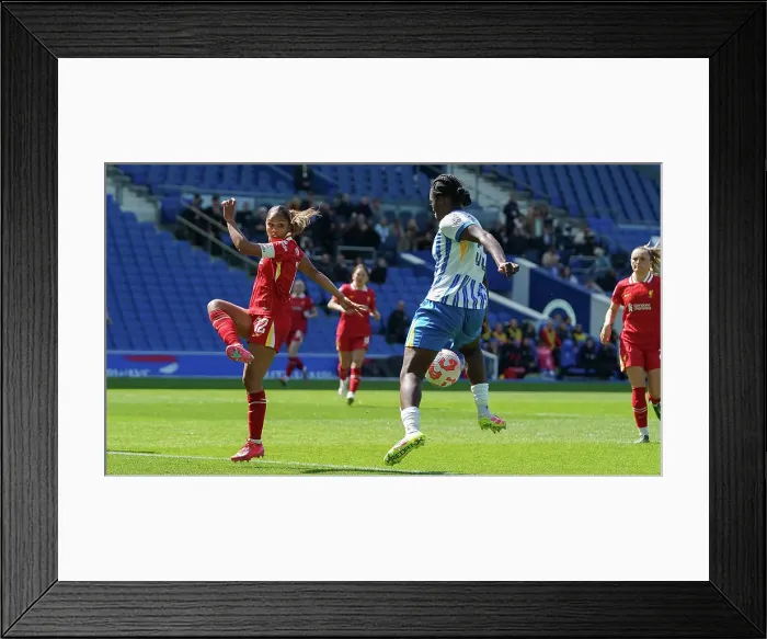 Framed Print : Brighton and Hove Albion Women v Liverpool Women Women's Super League 19APR25 Framed Print : Brighton and Hove Albion Women v Liverpool Women Women's Super League 19APR25