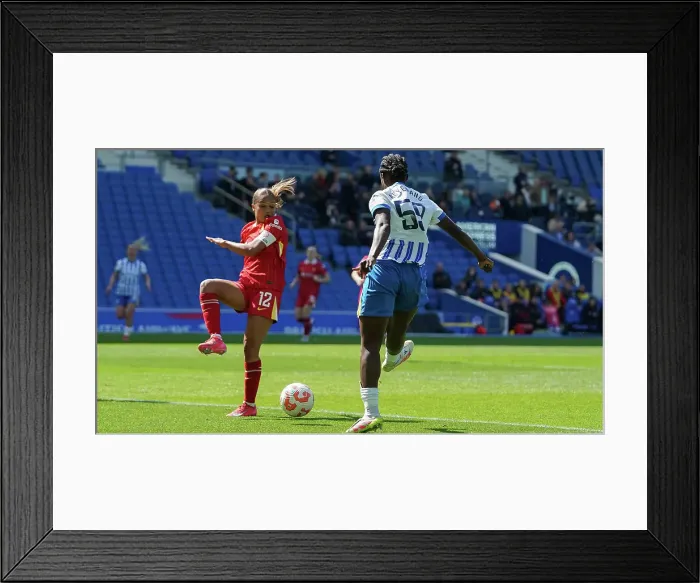 Framed Print : Brighton and Hove Albion Women v Liverpool Women Women's Super League 19APR25 Framed Print : Brighton and Hove Albion Women v Liverpool Women Women's Super League 19APR25
