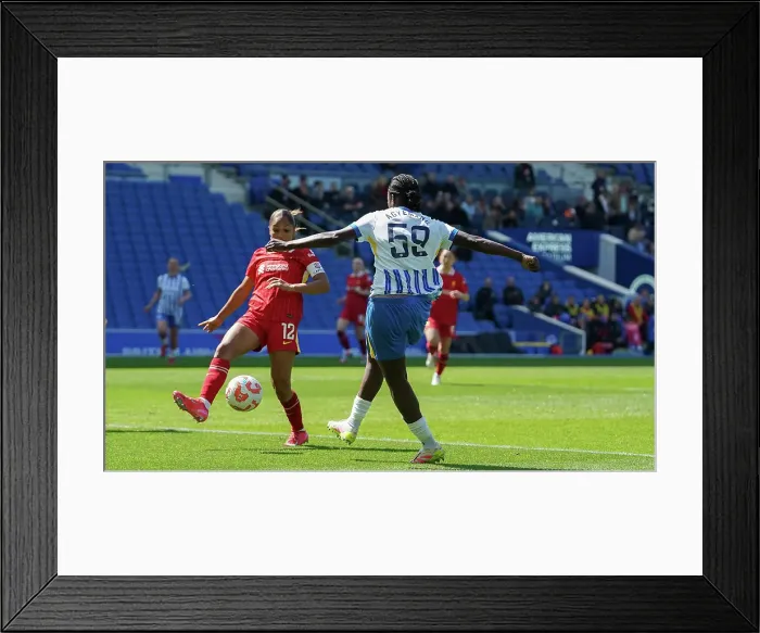 Framed Print : Brighton and Hove Albion Women v Liverpool Women Women's Super League 19APR25 Framed Print : Brighton and Hove Albion Women v Liverpool Women Women's Super League 19APR25