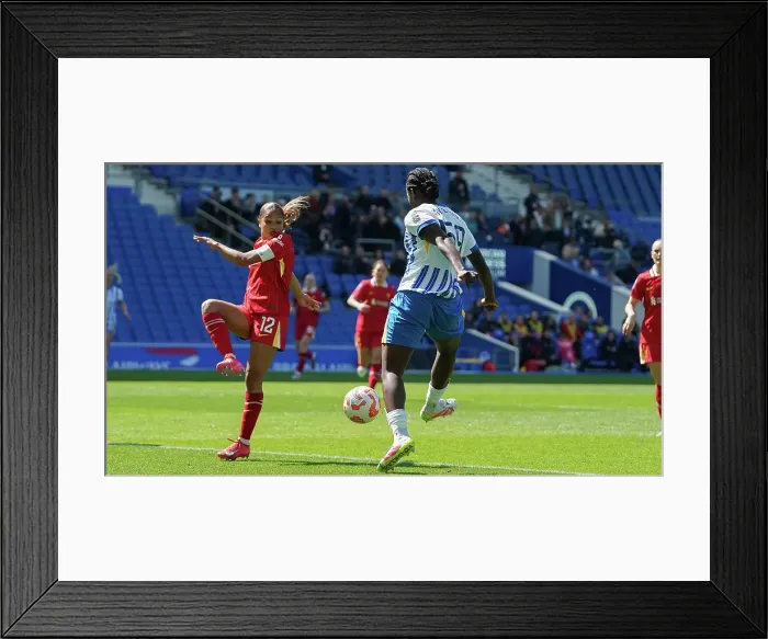 Framed Print : Brighton and Hove Albion Women v Liverpool Women Women's Super League 19APR25 Framed Print : Brighton and Hove Albion Women v Liverpool Women Women's Super League 19APR25