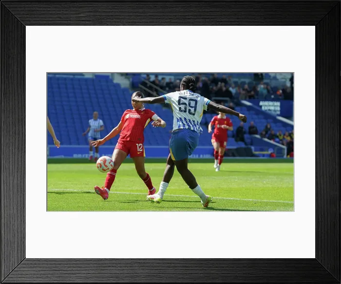Framed Print : Brighton and Hove Albion Women v Liverpool Women Women's Super League 19APR25 Framed Print : Brighton and Hove Albion Women v Liverpool Women Women's Super League 19APR25