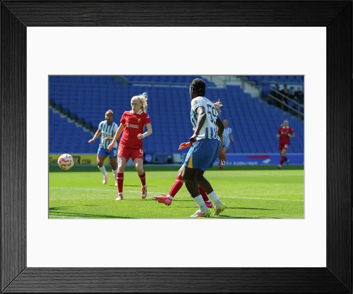 Framed Print : Brighton and Hove Albion Women v Liverpool Women Women's Super League 19APR25 Framed Print : Brighton and Hove Albion Women v Liverpool Women Women's Super League 19APR25