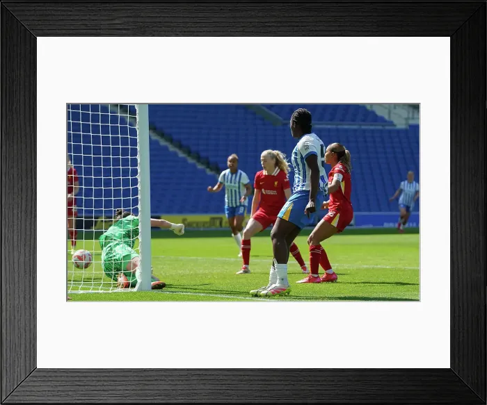 Framed Print : Brighton and Hove Albion Women v Liverpool Women Women's Super League 19APR25 Framed Print : Brighton and Hove Albion Women v Liverpool Women Women's Super League 19APR25