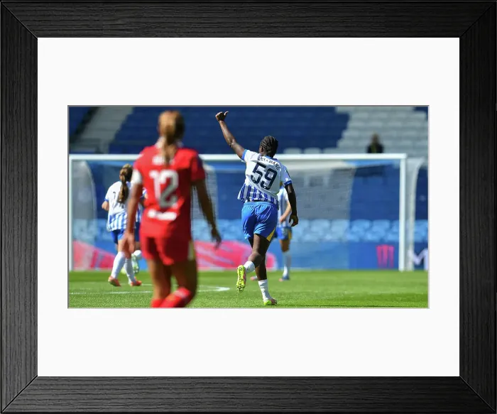 Framed Print : Brighton and Hove Albion Women v Liverpool Women Women's Super League 19APR25 Framed Print : Brighton and Hove Albion Women v Liverpool Women Women's Super League 19APR25