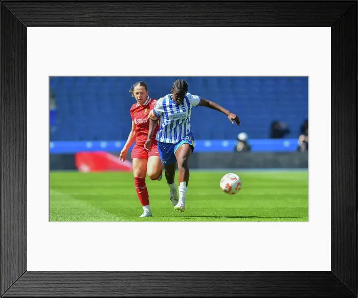 Framed Print : Brighton and Hove Albion Women v Liverpool Women Women's Super League 19APR25 Framed Print : Brighton and Hove Albion Women v Liverpool Women Women's Super League 19APR25