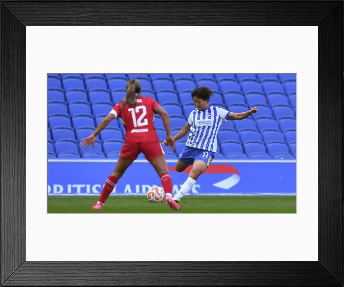Framed Print : Brighton and Hove Albion Women v Liverpool Women Women's Super League 19APR25 Framed Print : Brighton and Hove Albion Women v Liverpool Women Women's Super League 19APR25