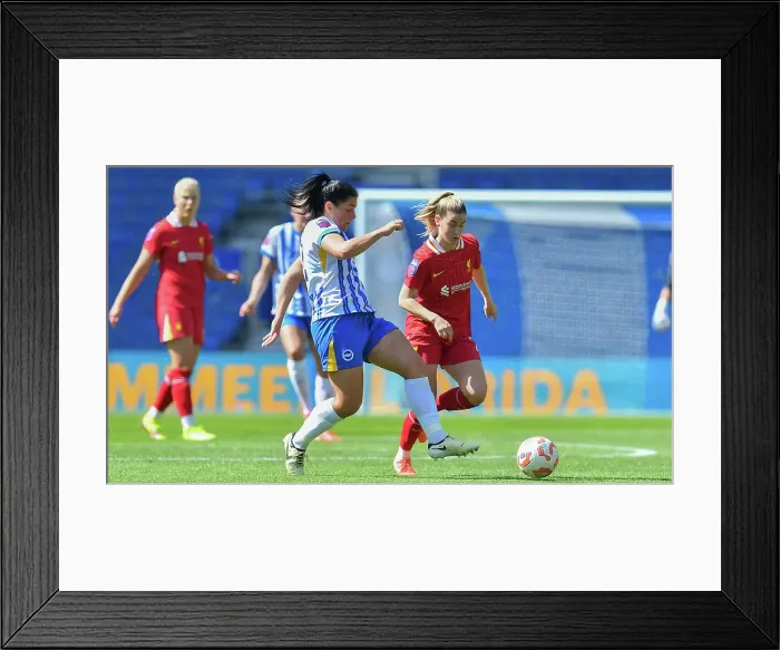 Framed Print : Brighton and Hove Albion Women v Liverpool Women Women's Super League 19APR25 Framed Print : Brighton and Hove Albion Women v Liverpool Women Women's Super League 19APR25