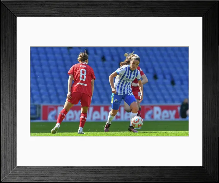 Framed Print : Brighton and Hove Albion Women v Liverpool Women Women's Super League 19APR25 Framed Print : Brighton and Hove Albion Women v Liverpool Women Women's Super League 19APR25