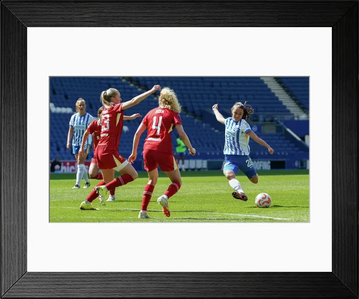 Framed Print : Brighton and Hove Albion Women v Liverpool Women Women's Super League 19APR25 Framed Print : Brighton and Hove Albion Women v Liverpool Women Women's Super League 19APR25