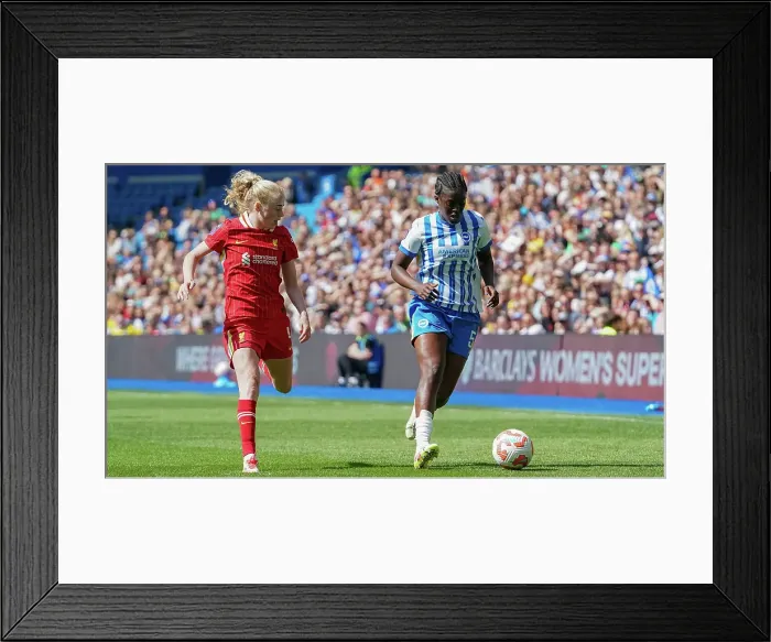 Framed Print : Brighton and Hove Albion Women v Liverpool Women Women's Super League 19APR25 Framed Print : Brighton and Hove Albion Women v Liverpool Women Women's Super League 19APR25