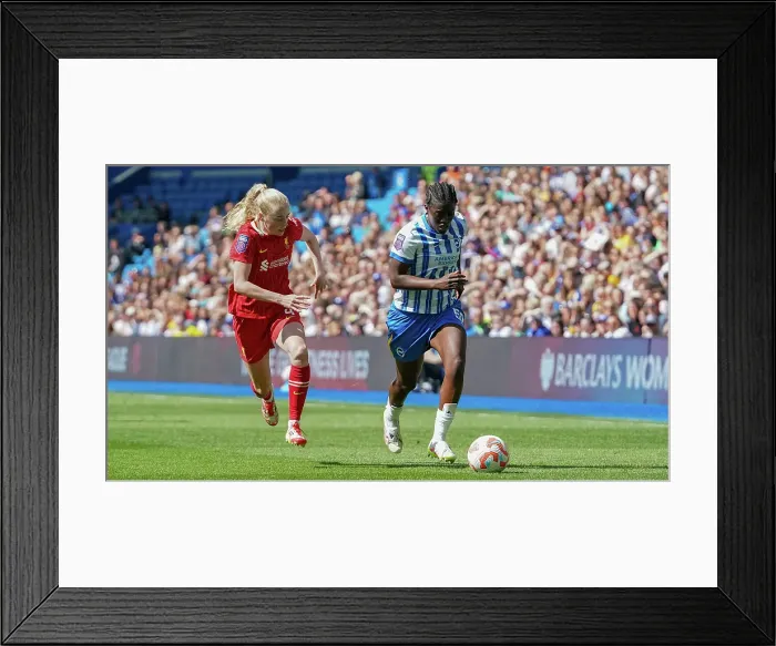 Framed Print : Brighton and Hove Albion Women v Liverpool Women Women's Super League 19APR25 Framed Print : Brighton and Hove Albion Women v Liverpool Women Women's Super League 19APR25
