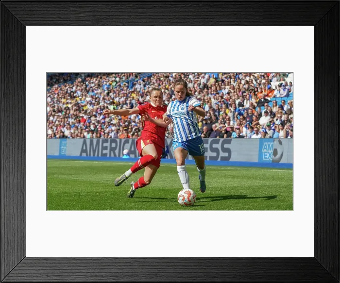 Framed Print : Brighton and Hove Albion Women v Liverpool Women Women's Super League 19APR25 Framed Print : Brighton and Hove Albion Women v Liverpool Women Women's Super League 19APR25