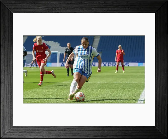 Framed Print : Brighton and Hove Albion Women v Liverpool Women Women's Super League 19APR25 Framed Print : Brighton and Hove Albion Women v Liverpool Women Women's Super League 19APR25