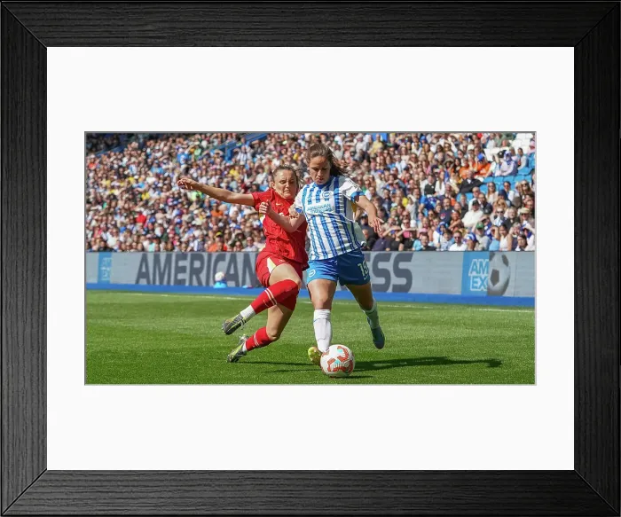 Framed Print : Brighton and Hove Albion Women v Liverpool Women Women's Super League 19APR25 Framed Print : Brighton and Hove Albion Women v Liverpool Women Women's Super League 19APR25