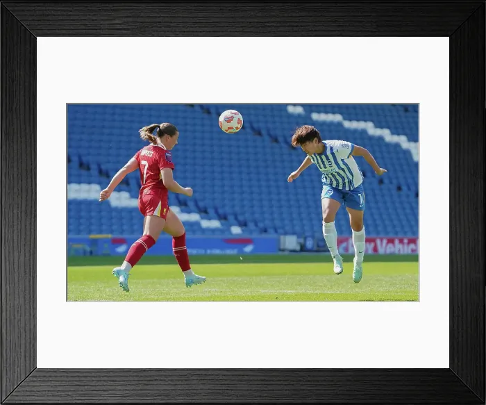 Framed Print : Brighton and Hove Albion Women v Liverpool Women Women's Super League 19APR25 Framed Print : Brighton and Hove Albion Women v Liverpool Women Women's Super League 19APR25