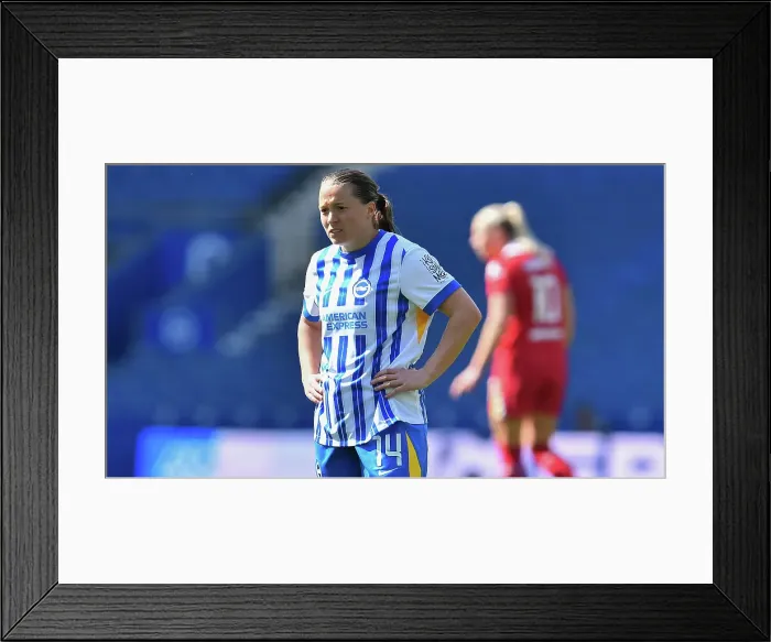 Framed Print : Brighton and Hove Albion Women v Liverpool Women Women's Super League 19APR25