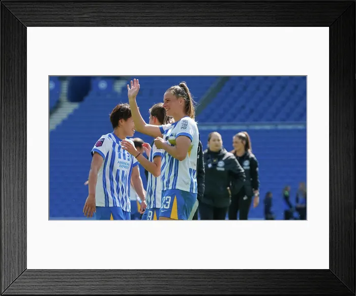 Framed Print : Brighton and Hove Albion Women v Liverpool Women Women's Super League 19APR25 Framed Print : Brighton and Hove Albion Women v Liverpool Women Women's Super League 19APR25