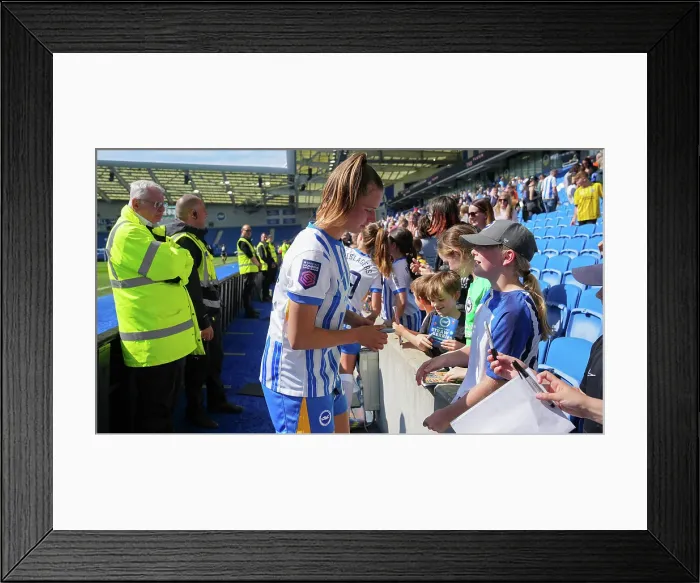 Framed Print : Brighton and Hove Albion Women v Liverpool Women Women's Super League 19APR25