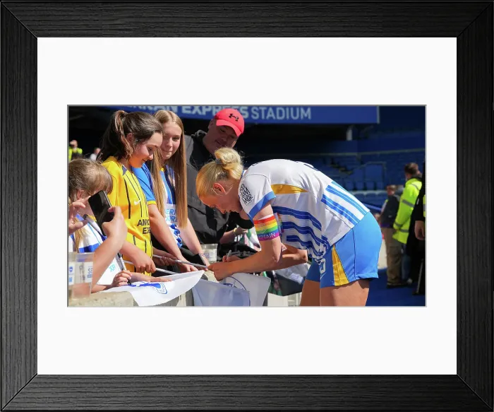 Framed Print : Brighton and Hove Albion Women v Liverpool Women Women's Super League 19APR25