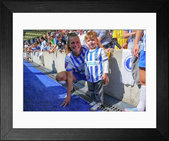 Framed Print : Brighton and Hove Albion Women v Liverpool Women Women's Super League 19APR25