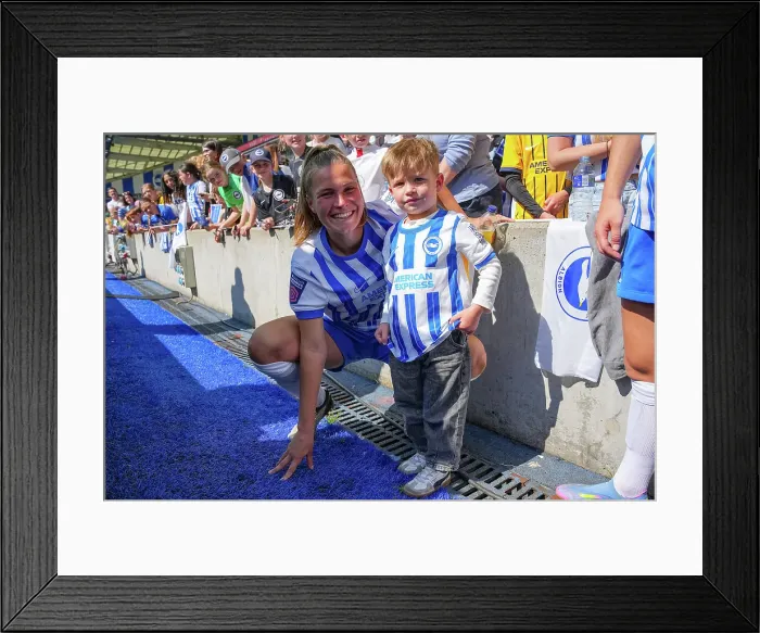 Framed Print : Brighton and Hove Albion Women v Liverpool Women Women's Super League 19APR25