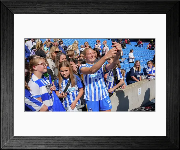 Framed Print : Brighton and Hove Albion Women v Liverpool Women Women's Super League 19APR25